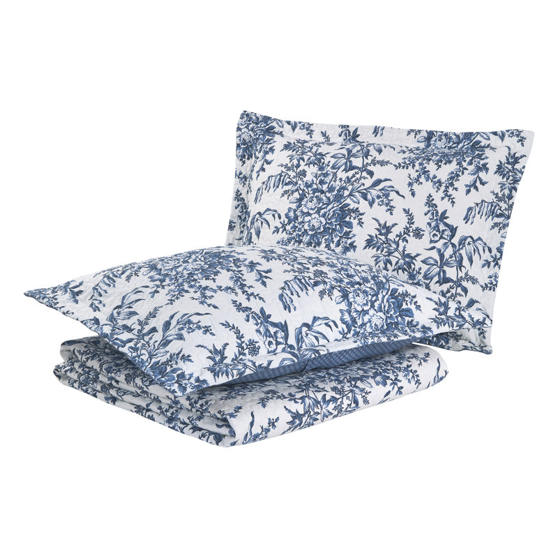 Laura Ashley Bedford Cotton Reversible Quilt Set & Reviews Wayfair